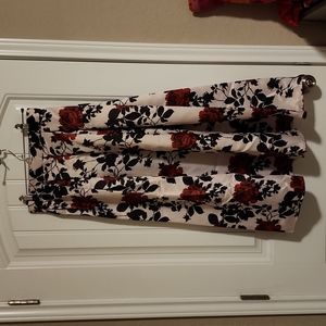 Shein Fold Pleated Floral Skirt